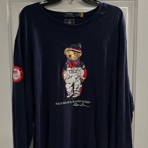 POLO RALPH LAUREN MENS OLYMPIC LONG SLEEVE T SHIRT